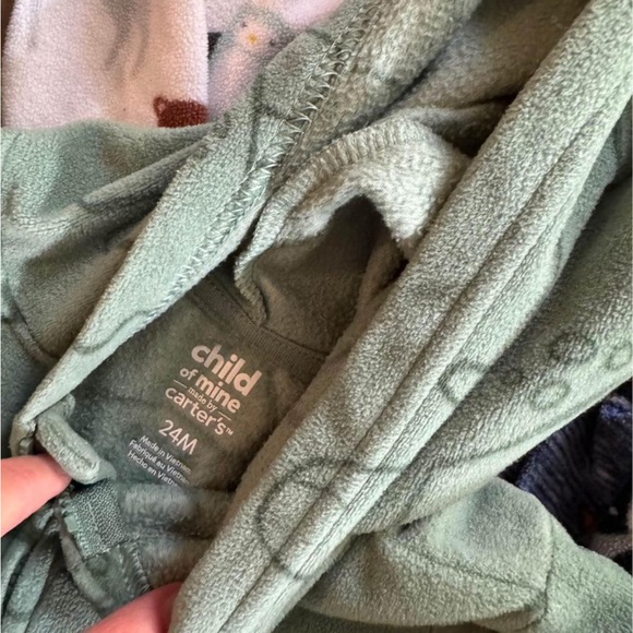 Baby fleece Onesies PJ bundles lots of 7 pieces size 2T - Picture 4 of 5